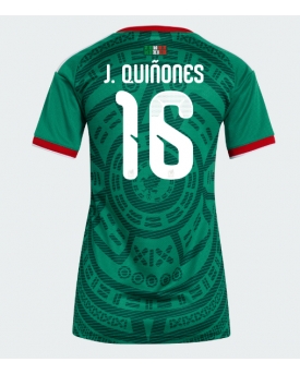 Billige Fotballdrakt Mexico Julian Quinones #16 Replika Hjemmedrakt Dame VM 2026 Kortermet Billige Fotballdrakt Mexico Julian Quinones #16 Replika Hjemmedrakt Dame VM 2026 Kortermet